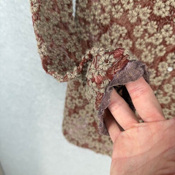 Koko Marianne Kooimans Italian Embroidery on Silk Button Cardigan Size 1/US 2/4 - Picture 5 of 14